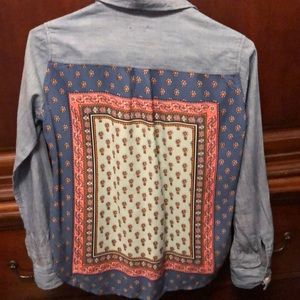 Hollister Boho Button Down Shirt